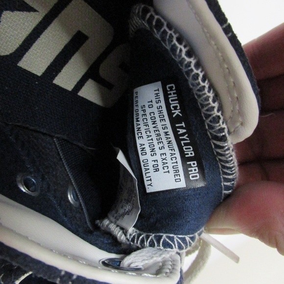 Converse Chuck Taylor All Star Pro Womens Size 9 Suede Obsidian Blue Skate Shoes - Picture 9 of 9